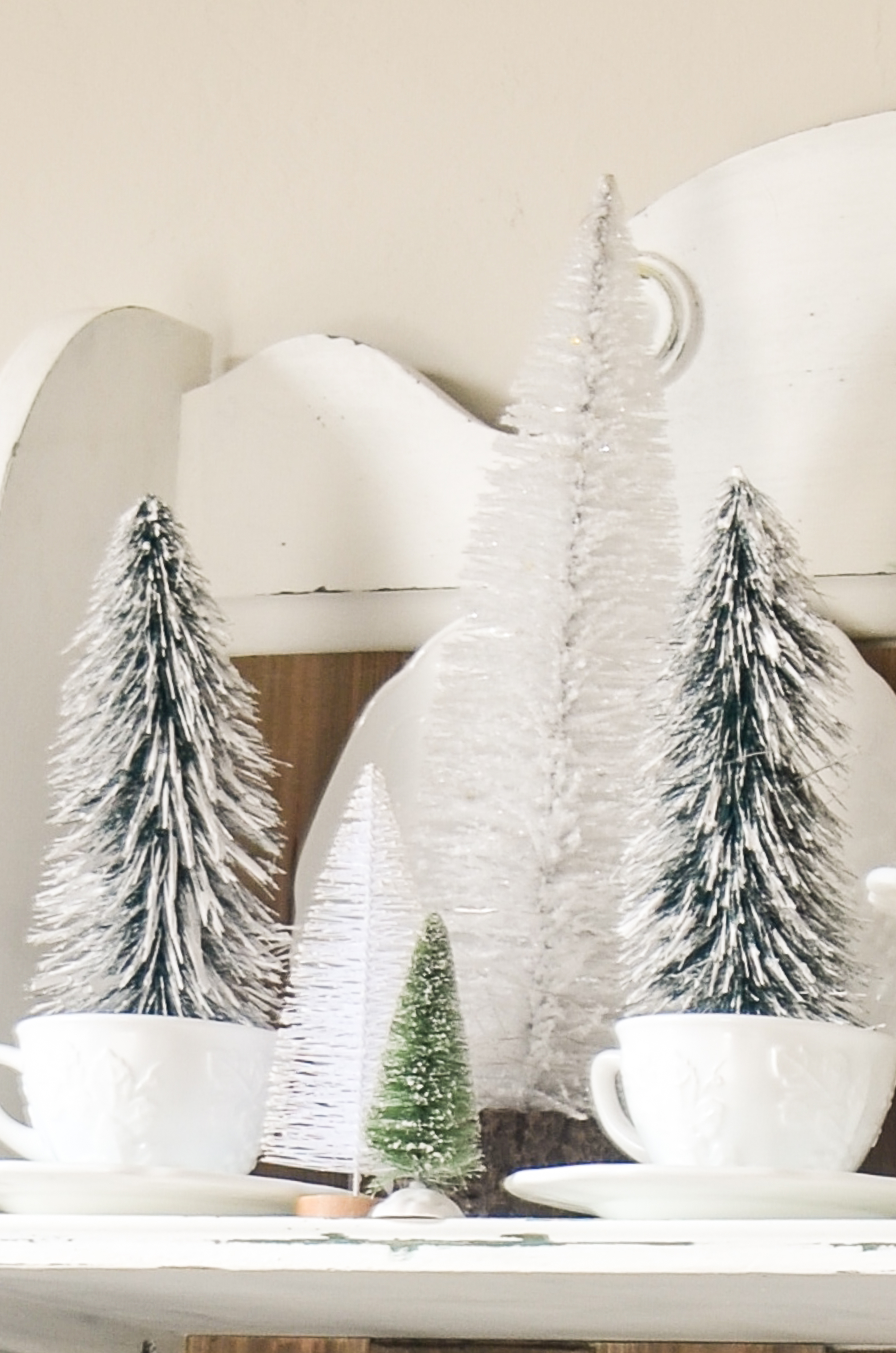 Bottle Brush Tree Decorating: My Christmas Home - Adams And Elm Home